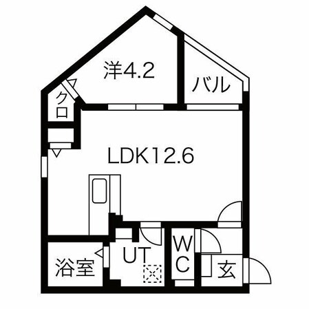 栄生駅 徒歩5分 1階の物件間取画像